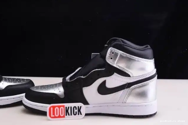 Rep OG JORDAN 1 CD0461-001 TOE AIR HIGH SILVER WMNS 0506